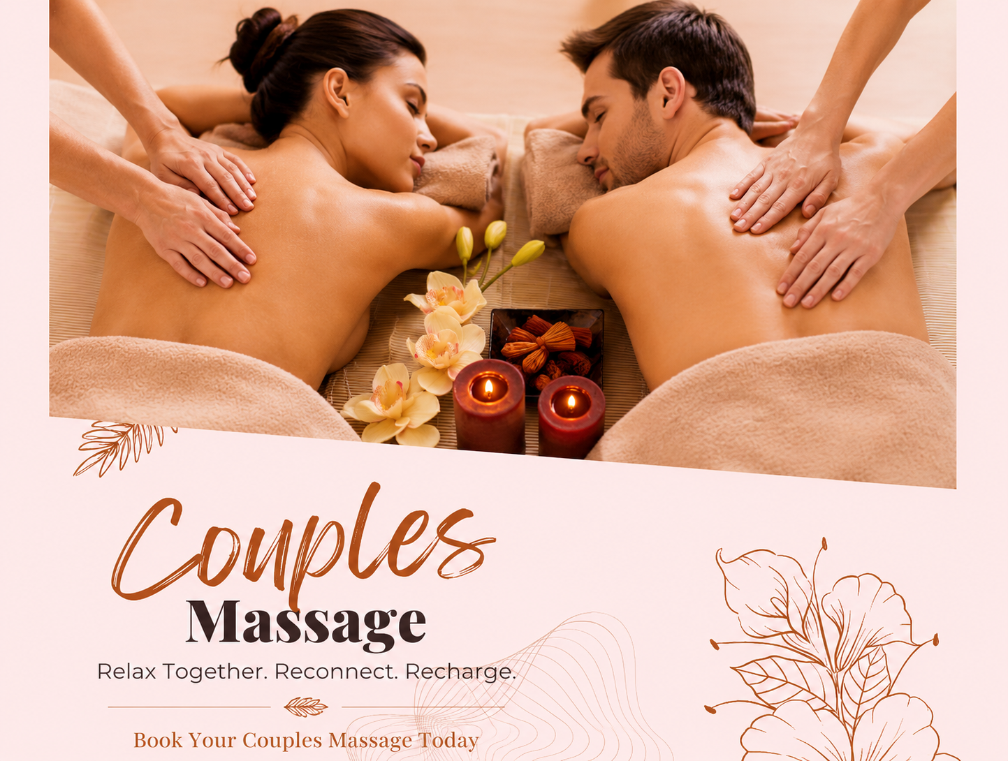 Couples massage therapy with lake view in San Marcos